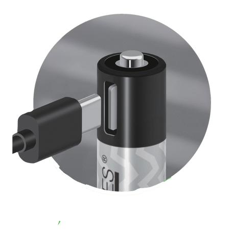 LiiBattaries POWERFUL LITHIUM-ION BATTERY AAA USB-C 4pcs. 500mAh 1.5V